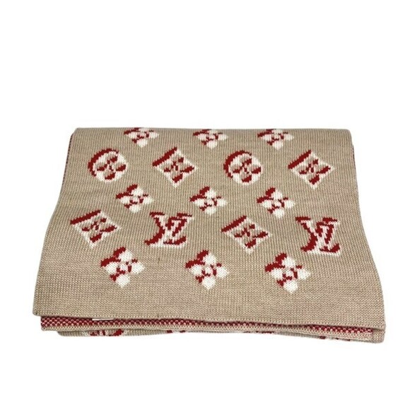 LOUIS VUITTON Scarf Echarpe.3D Monogram M76446 Luxury Accessory - Picture 8 of 9